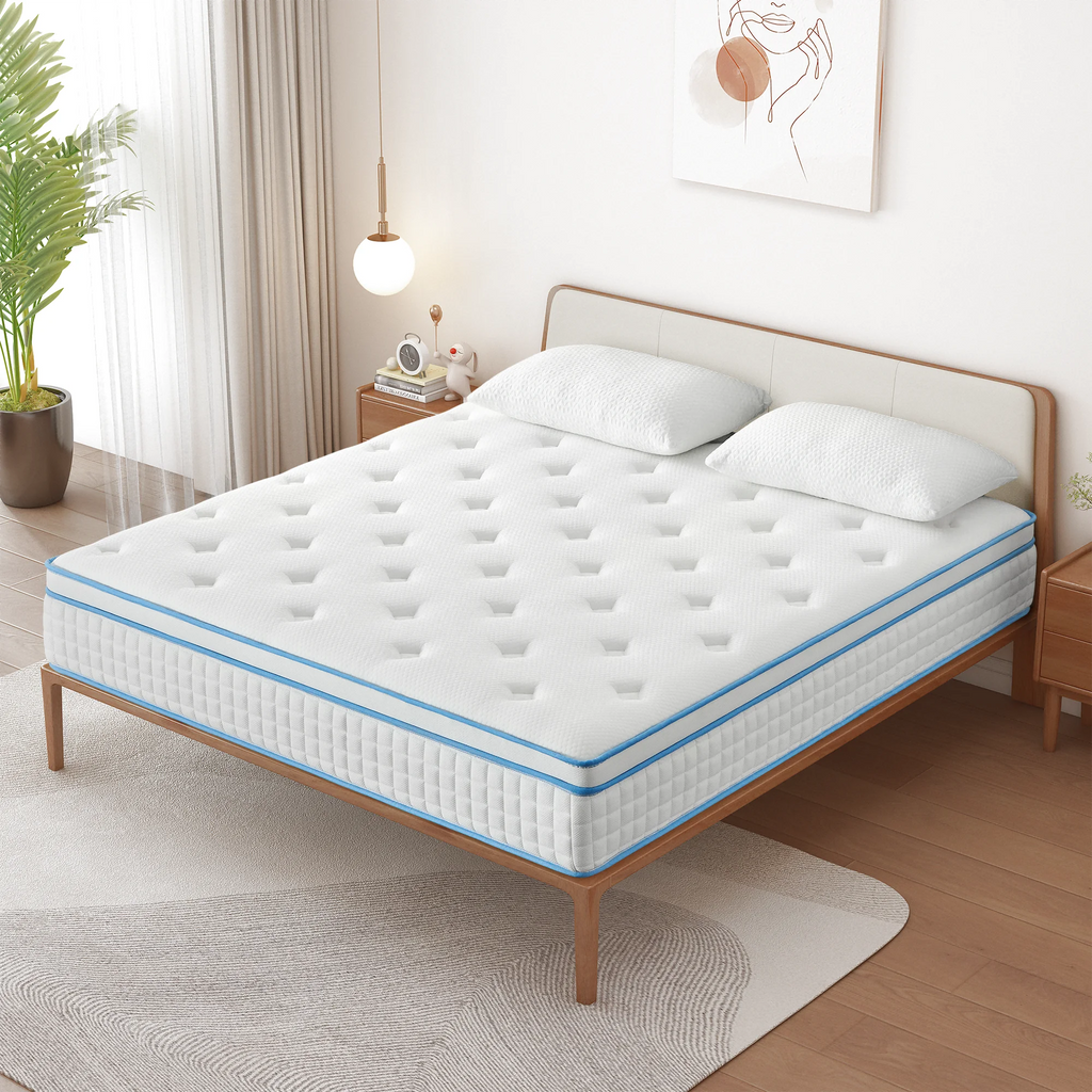 14 Inch Gel Memory Foam Innerspring Queen Mattress J488449