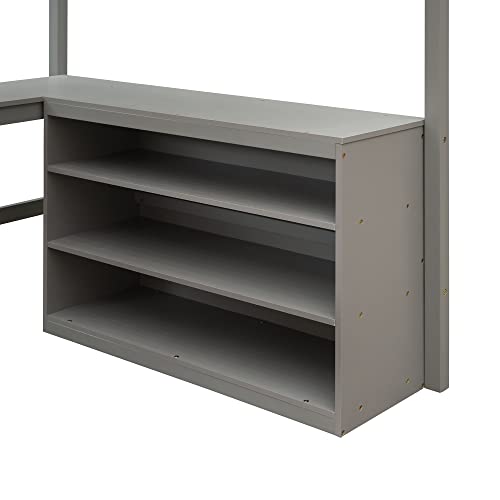 Espresso Twin Over Twin Bunk Bed with Trundle and 3 Drawers K103