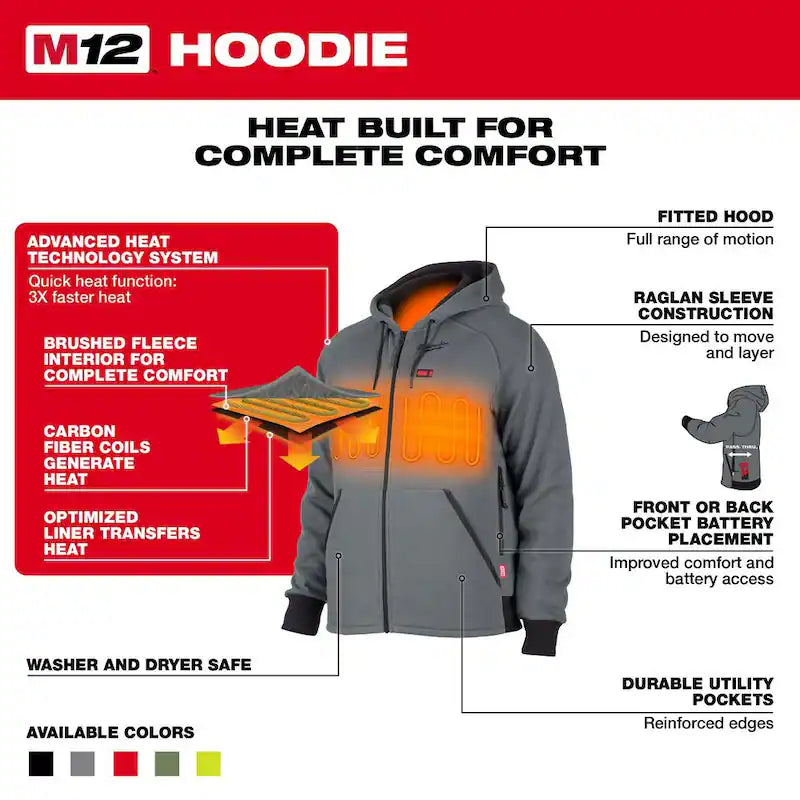 Black Heated Jacket Hoodie Kit R3505
