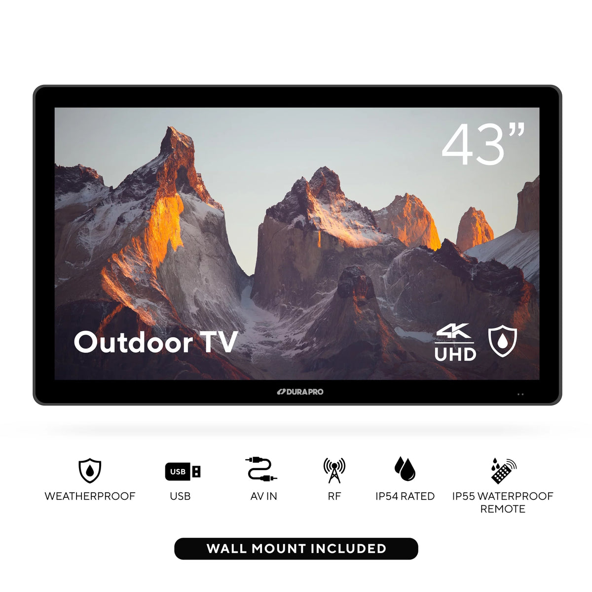 43 Outdoor Partial Shade 4K UHD LED TV with Waterproof Remote F42667
