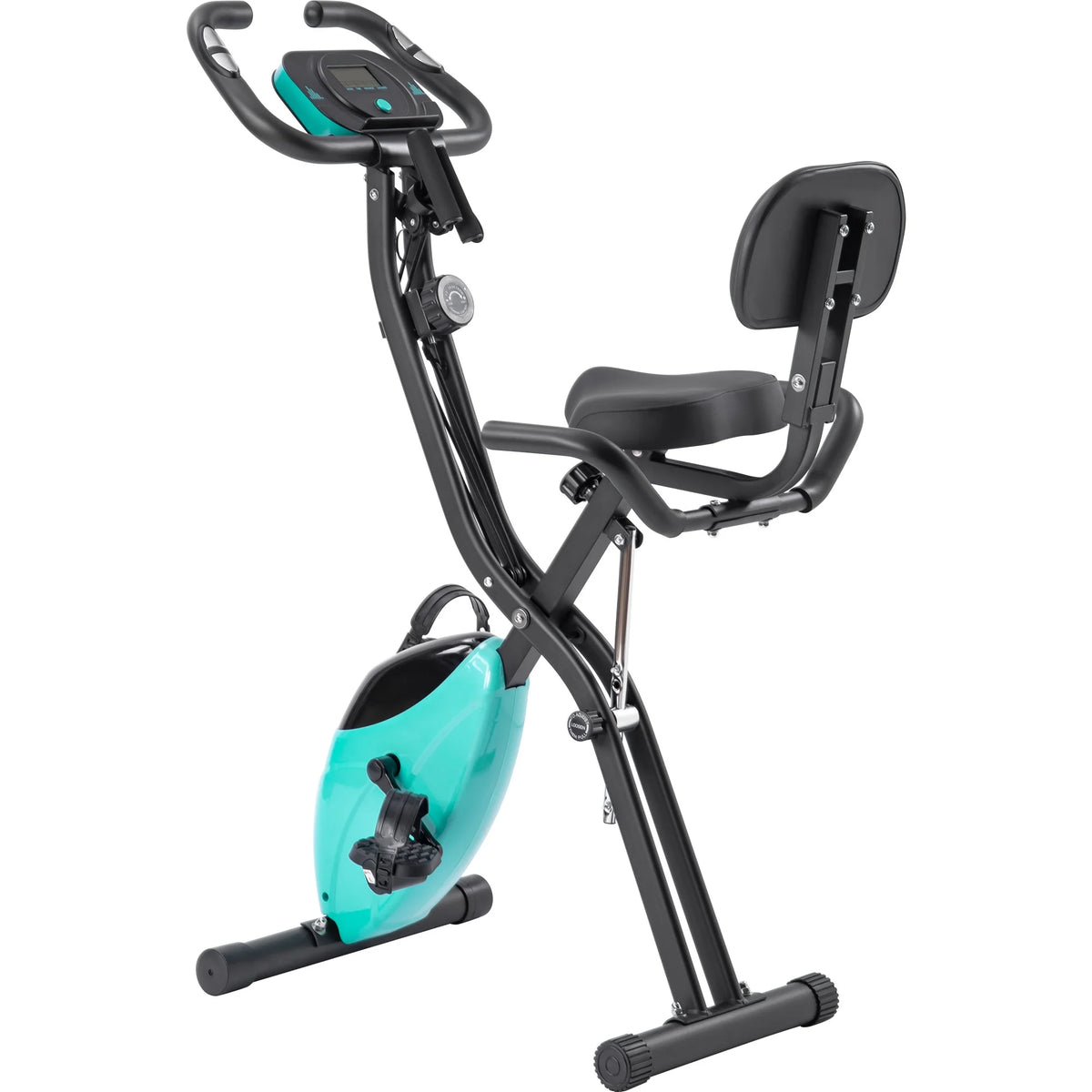 Folding Exercise Bike with Adjustable Resistance and Backrest M288