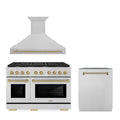 48 In. Gas Range, Range Hood and Dishwasher S211