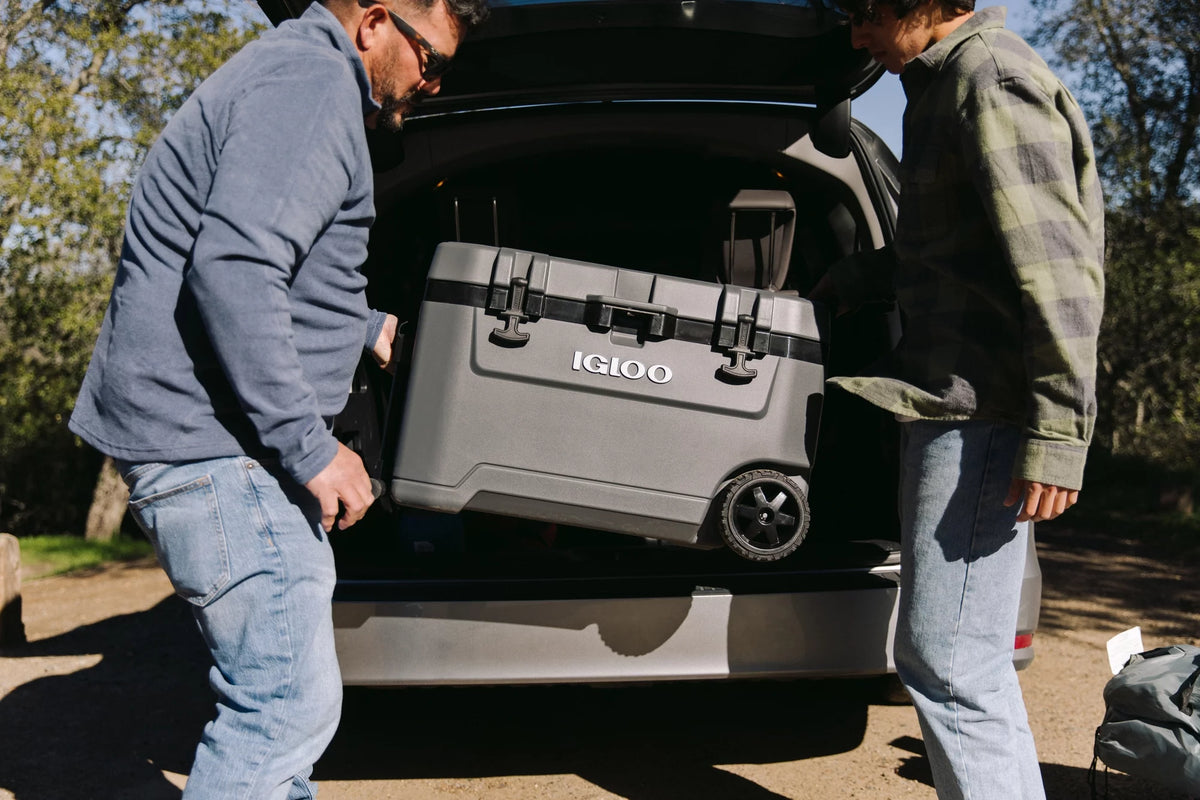 72 Quart Wheeled Ice Chest Cooler Y595