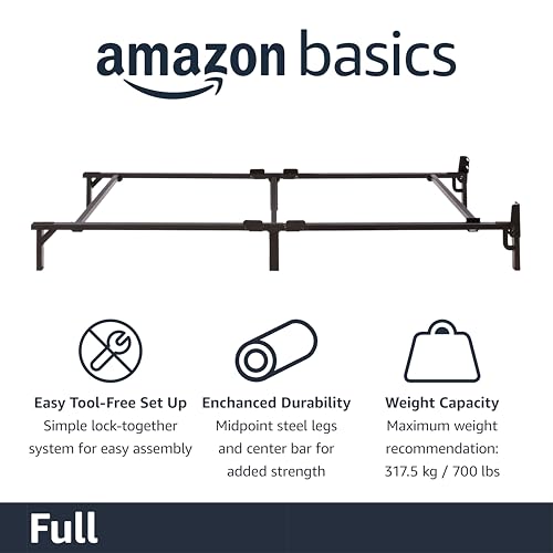 Metal Bed Frame, Full, Black G362470