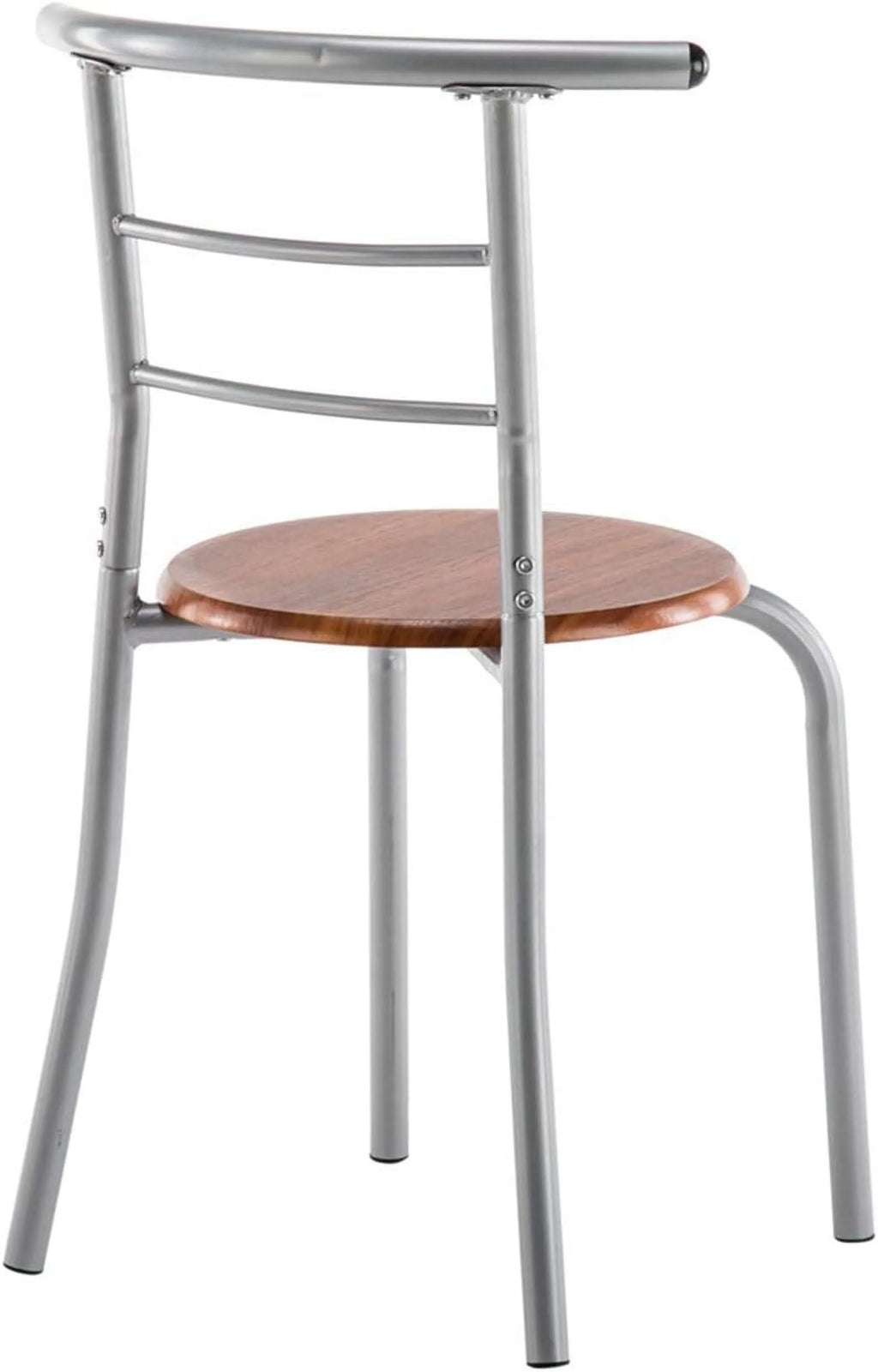 Brown Wood Grain PVC Breakfast Table and Chairs Set C676044