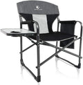 Oversized Heavy Duty Recliner Camping Chair with Side Table E124545