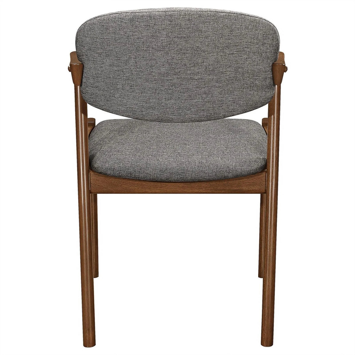 Grey Dark Walnut Dining Side Chairs Set of 2 O339453