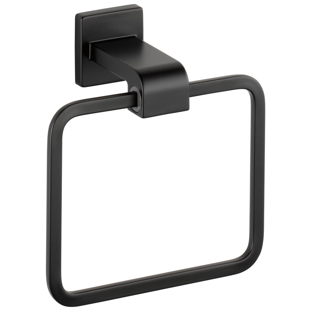 Towel Ring, Matte Black M442