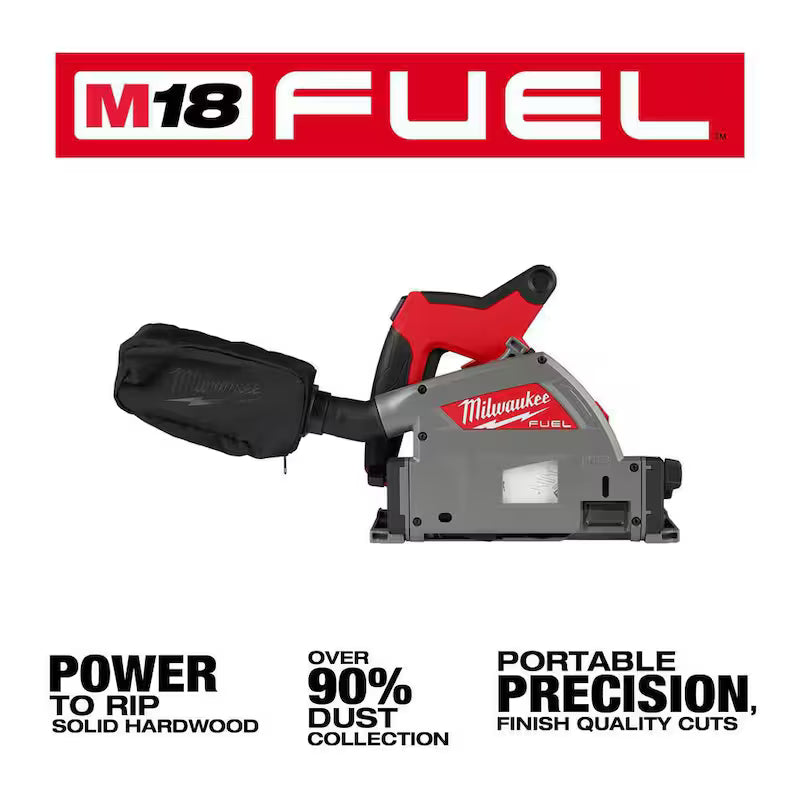 18V Cordless Brushless 6-1/2 in. Plunge Cut Track Saw with 55 in. Guide Rail U337408