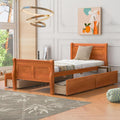 Wood Platform Bed with 4 Storage Drawers K9245