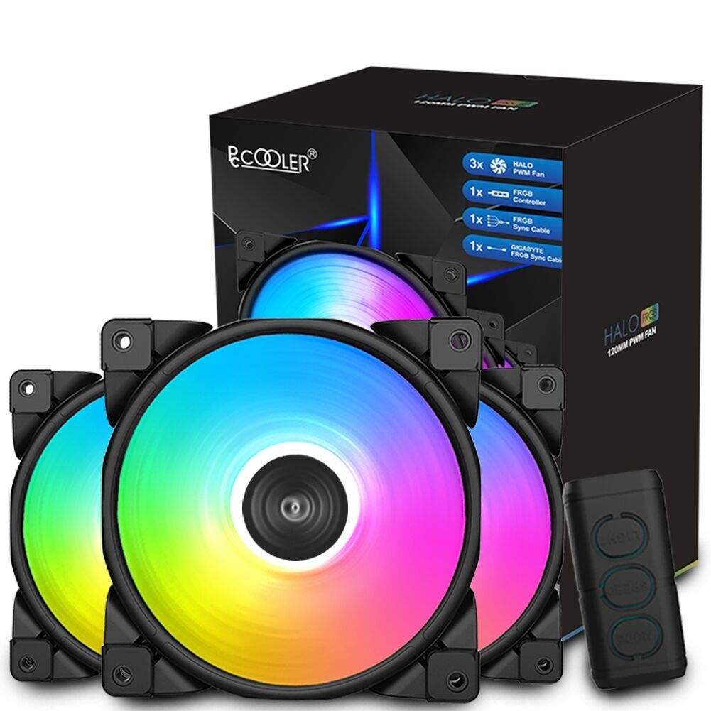 120mm RGB LED PC Case Fan Pack of 2 L618