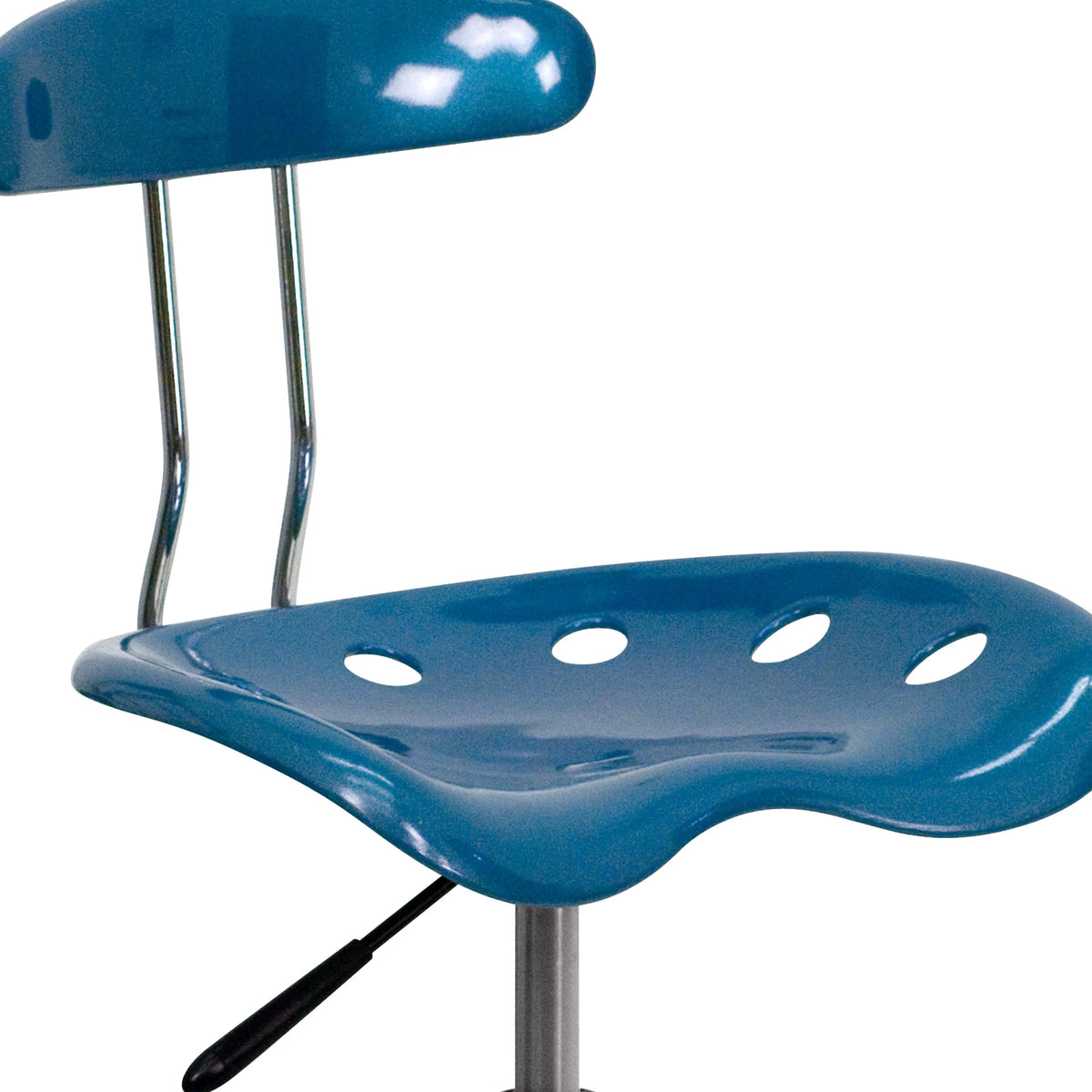 Bright Blue and Chrome Swivel Task Office Chair G4275