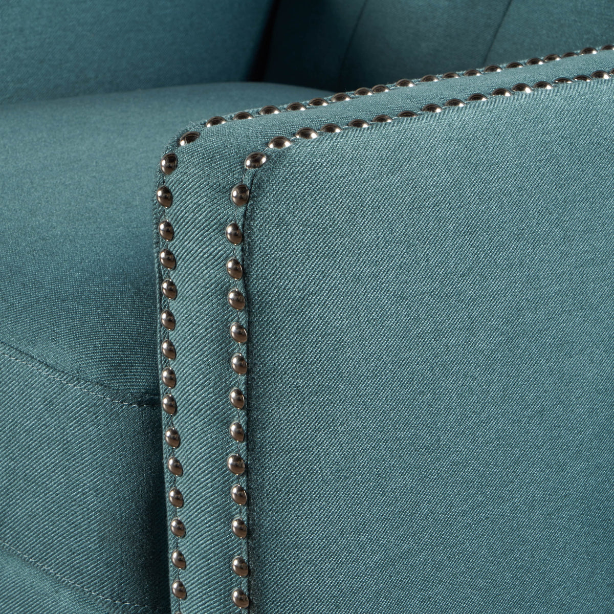 Dark Teal Fabric Tufted Recliner C916