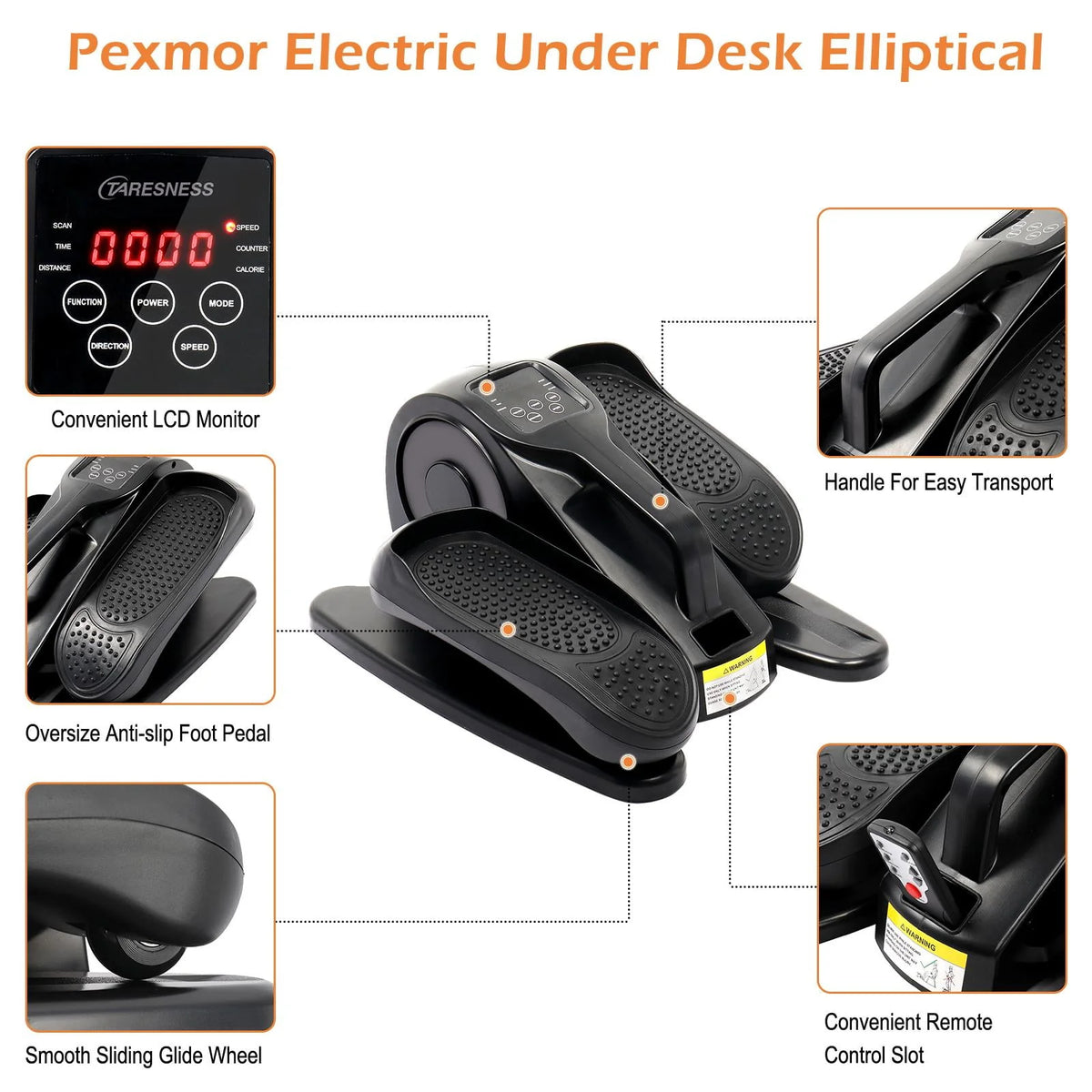 Electric Under Desk Elliptical Cycle D989284