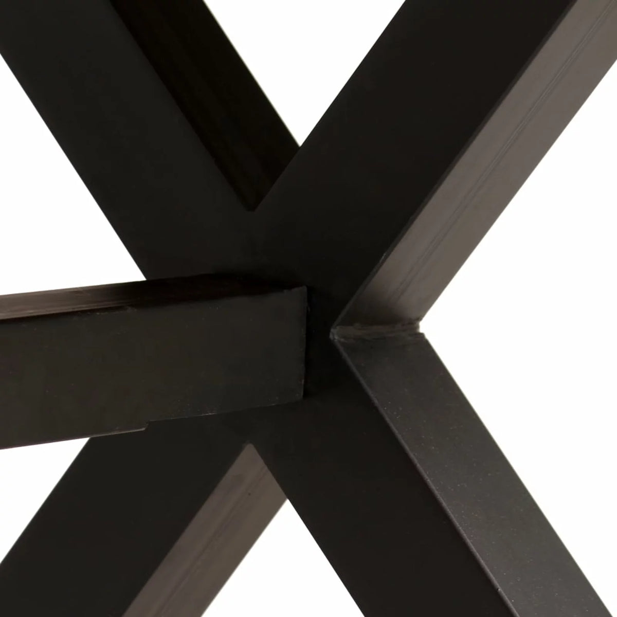 Wooden Dining Table with Acacia Mango Wood Tabletop Steel Legs Q186