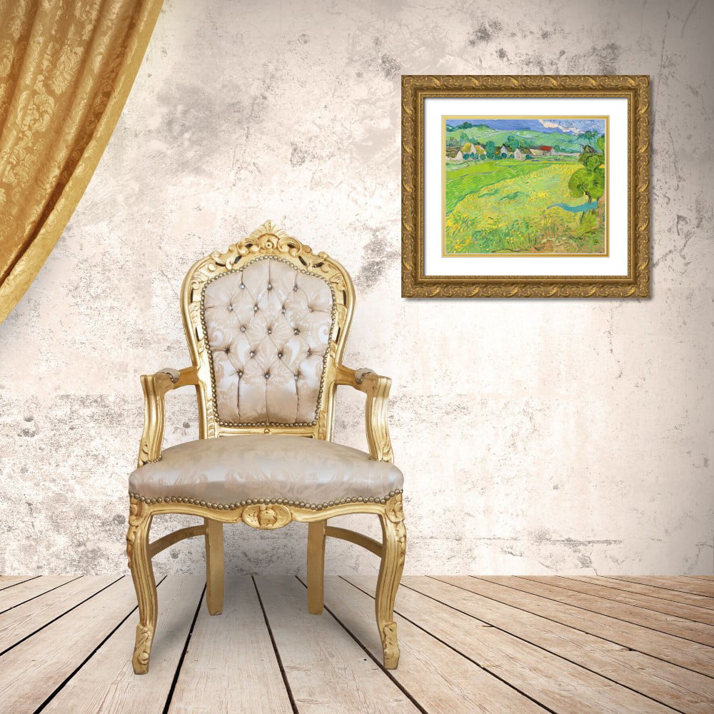 Gold Ornate Wood Framed Art Print W52149