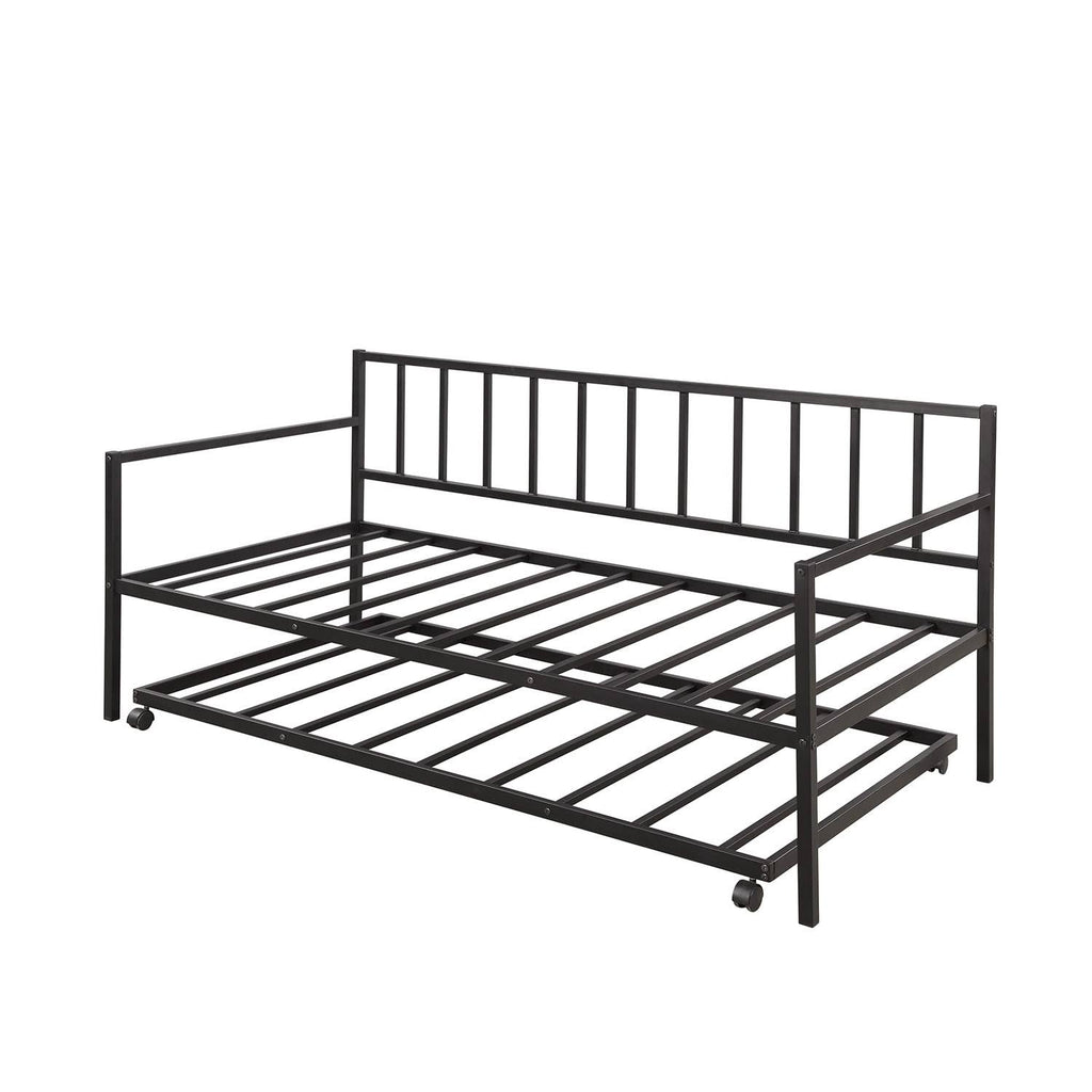 Twin-size Metal Daybed with Trundle E2337