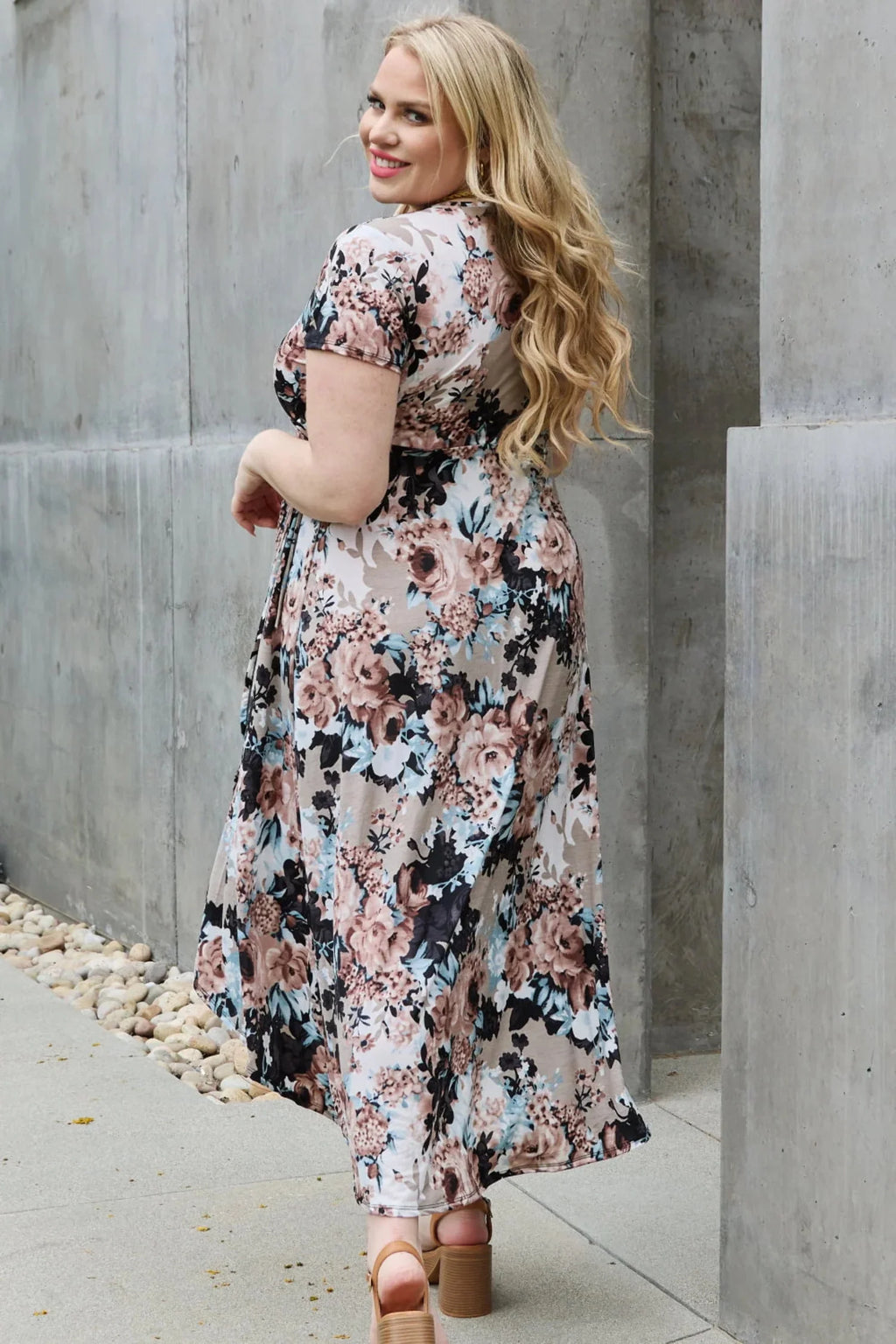Floral Maxi Wrap Dress X573