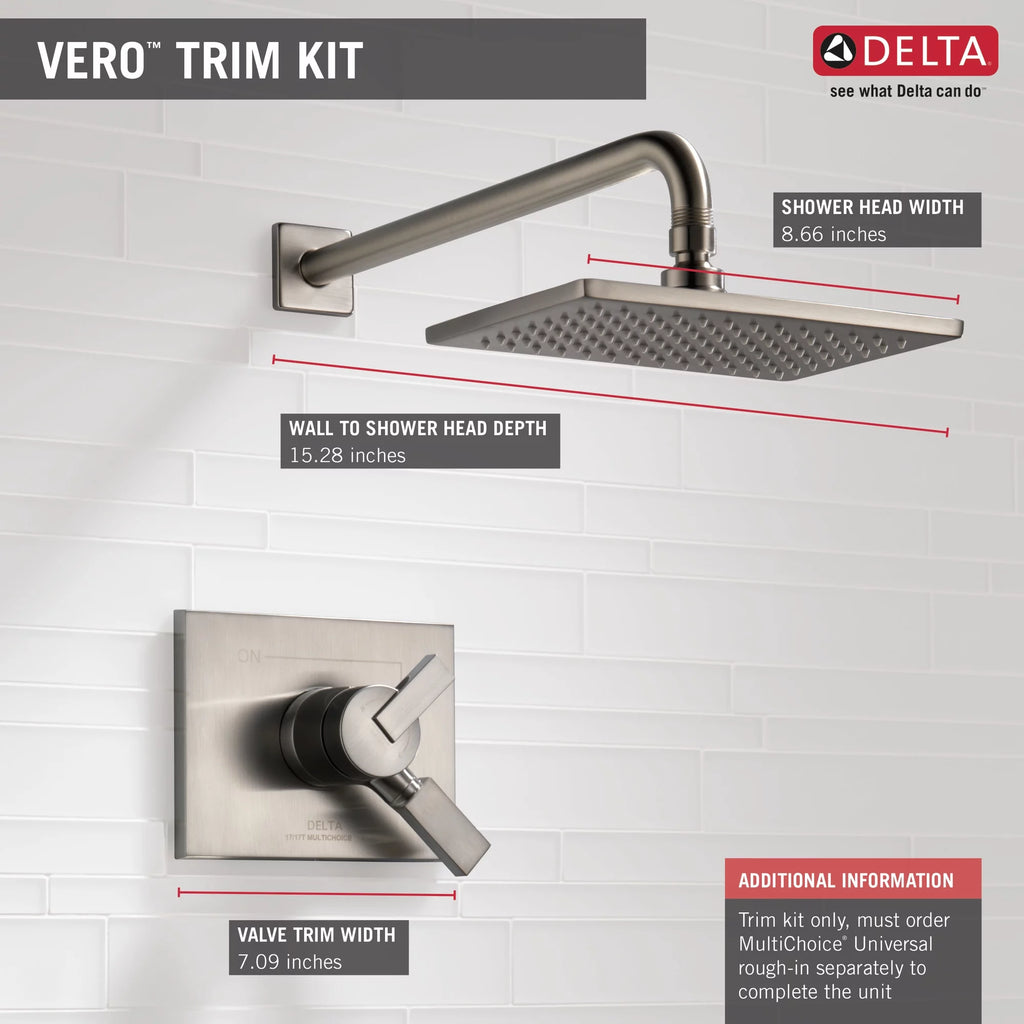 Shower Trim in Stainless D915398