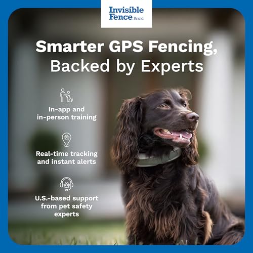 GPS Dog Fence & Tracking Collar Bundle with Training Flags & Treat Bag W9145