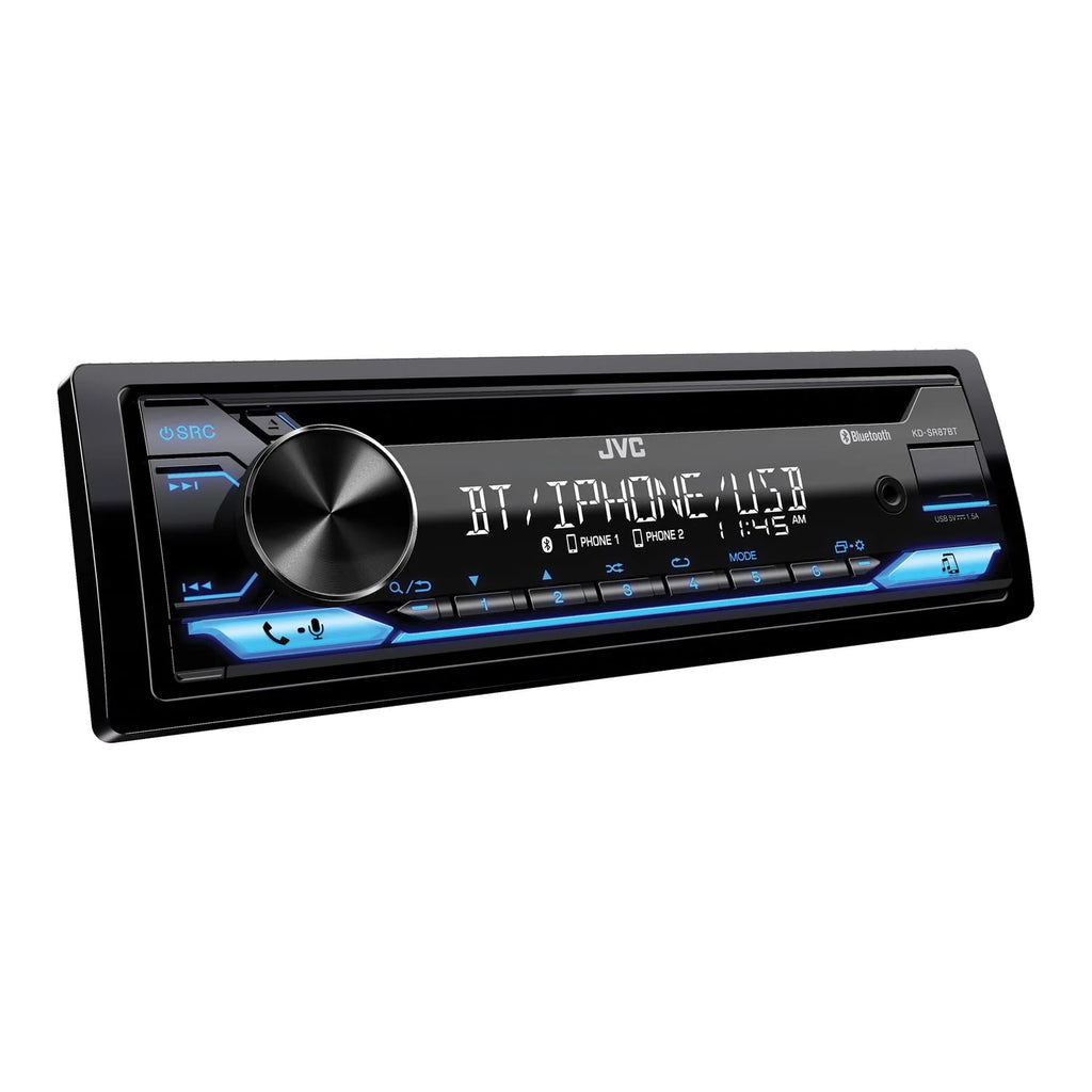 Single DIN Car Stereo CD Player with Bluetooth USB AM/FM Radio W185