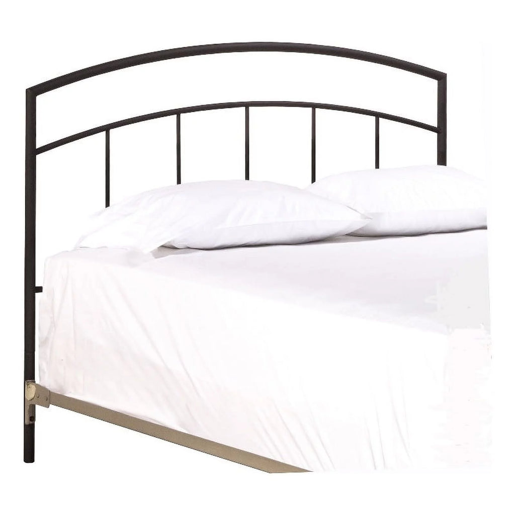 King Size Metal Spindle Headboard Textured Black M1667