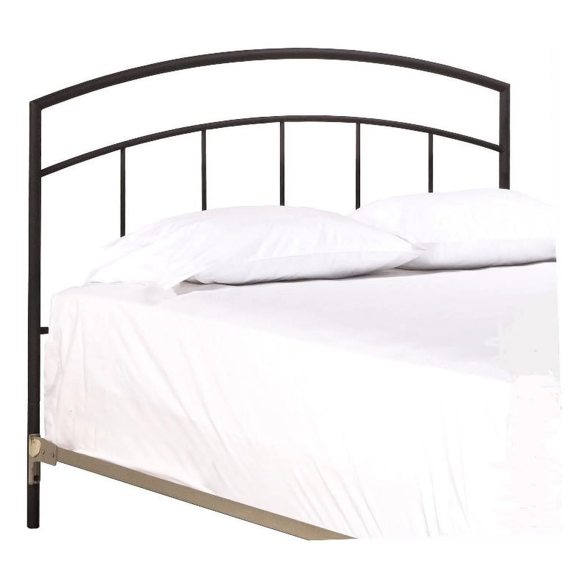 King Size Metal Spindle Headboard Textured Black M1667