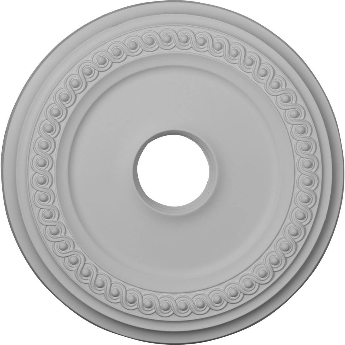 Classic Ceiling Medallion Hand-Painted Burnished Mahogany L493