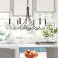 6-Light Candle Style Chandelier V4277