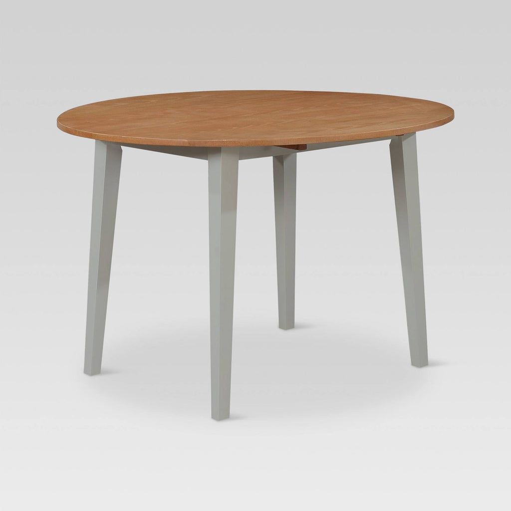 44x22 Round Drop Leaf Extendable Dining Table C41618