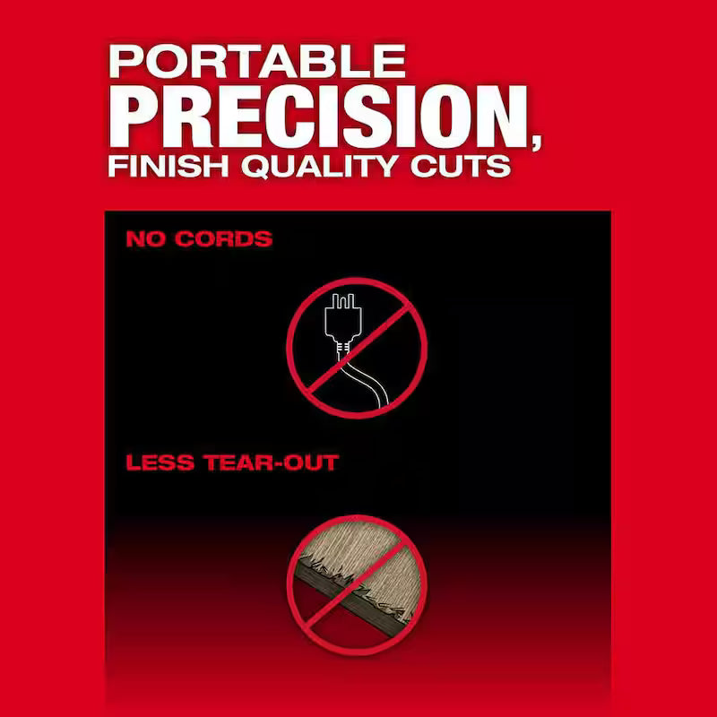 18V Cordless Brushless 6-1/2 in. Plunge Cut Track Saw with 55 in. Guide Rail U337408