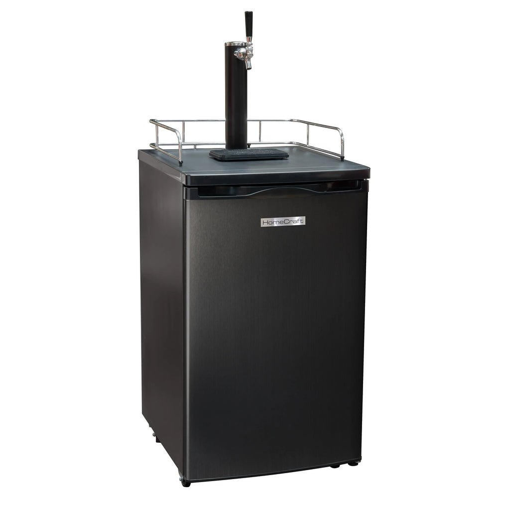 4.9 Cu. Ft. Black Stainless Steel Kegerator Draft Beer Dispenser A1292