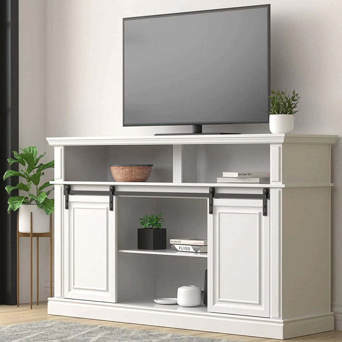 Fireplace TV Stand Wood Entertainment Center Y295957