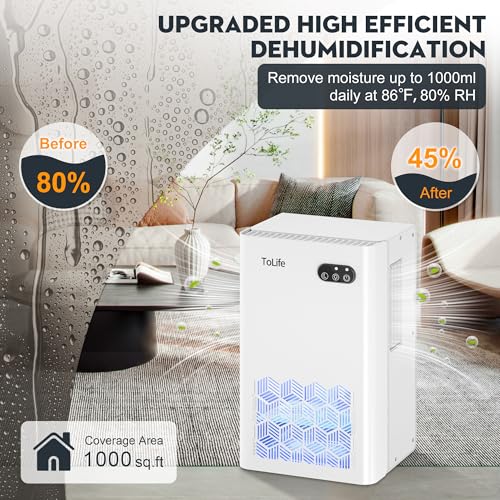 Black Dehumidifier with Auto Shut Off O671