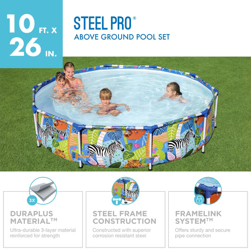 10 ft. Round Metal Frame Above Ground Pool N905731