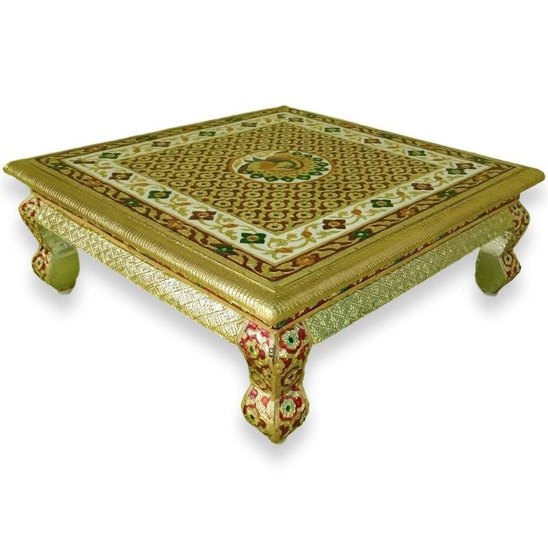 18x22 Square Persian Style Low Accent Table V1989