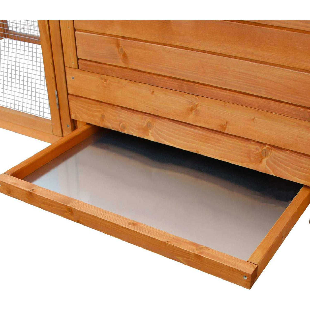 Wooden Chicken Coop with Nesting Box and Removable Tray R478