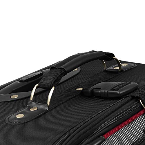 Blue 3-Piece Set Lightweight Expandable Softside Rolling Luggage J5801