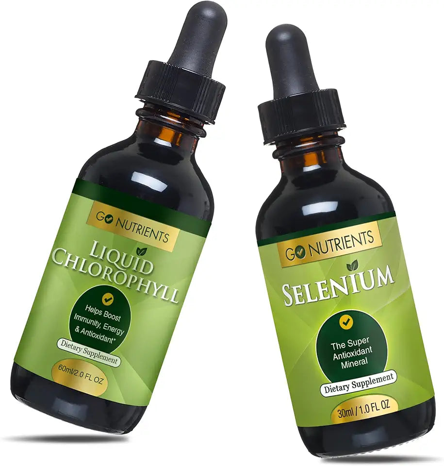 Liquid Chlorophyll & Selenium 200 mcg Supplement Y89785