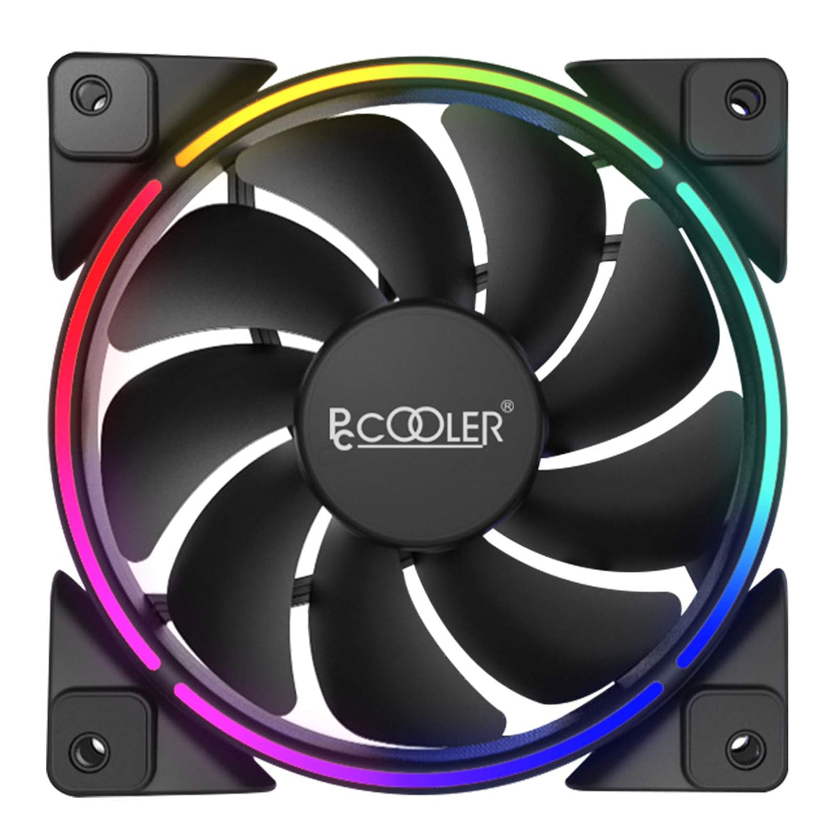 120mm RGB LED PC Case Fan Pack of 2 L618