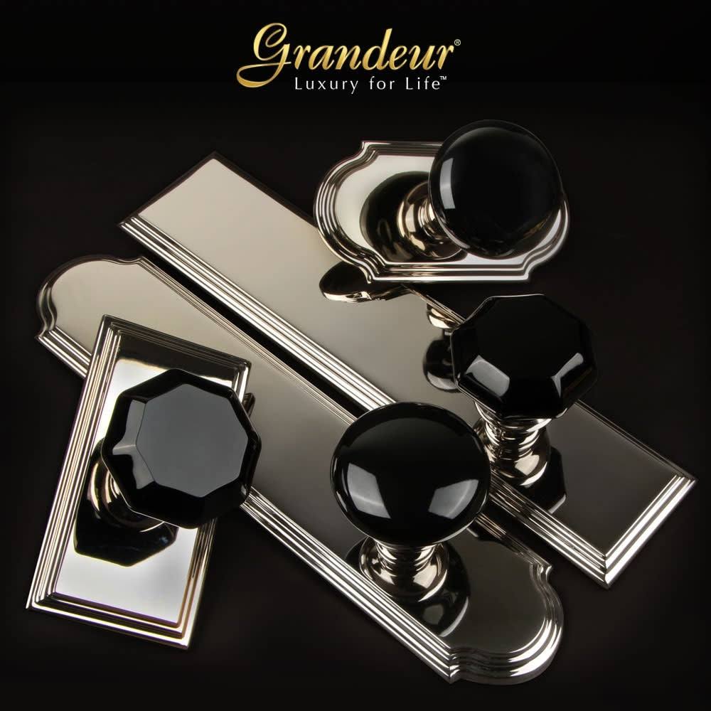 Antique Pewter Knob and Deadbolt C63113