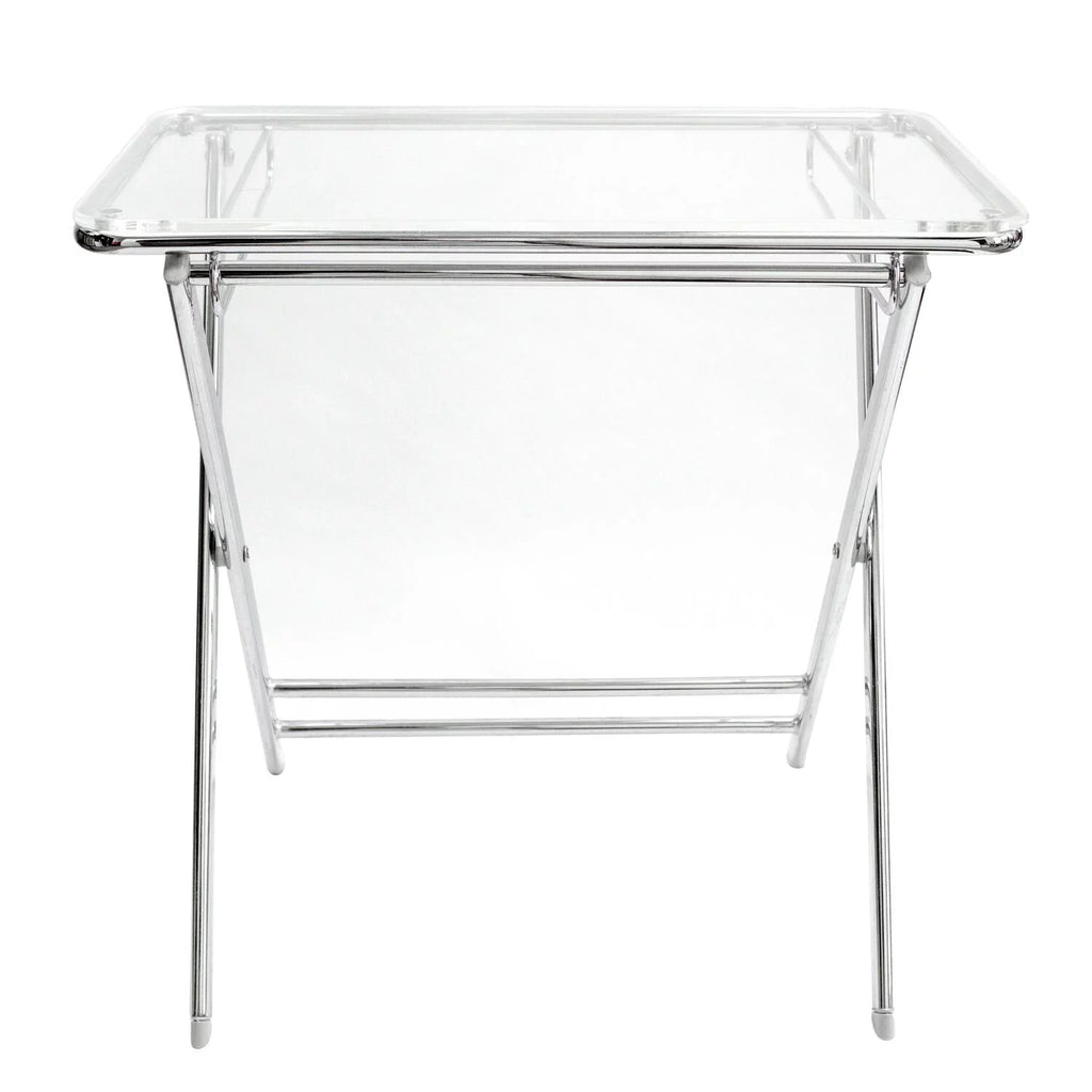 Foldable Acrylic End Side Table Tray W46642