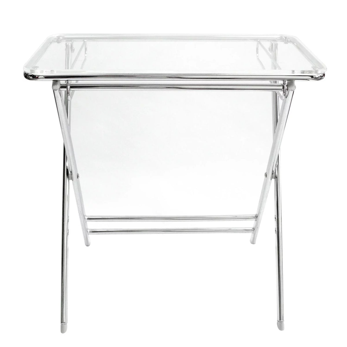 Foldable Acrylic End Side Table Tray W46642