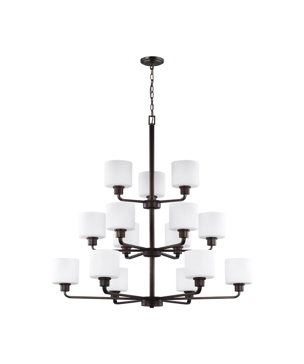 15-Light Burnt Sienna Chandelier V831