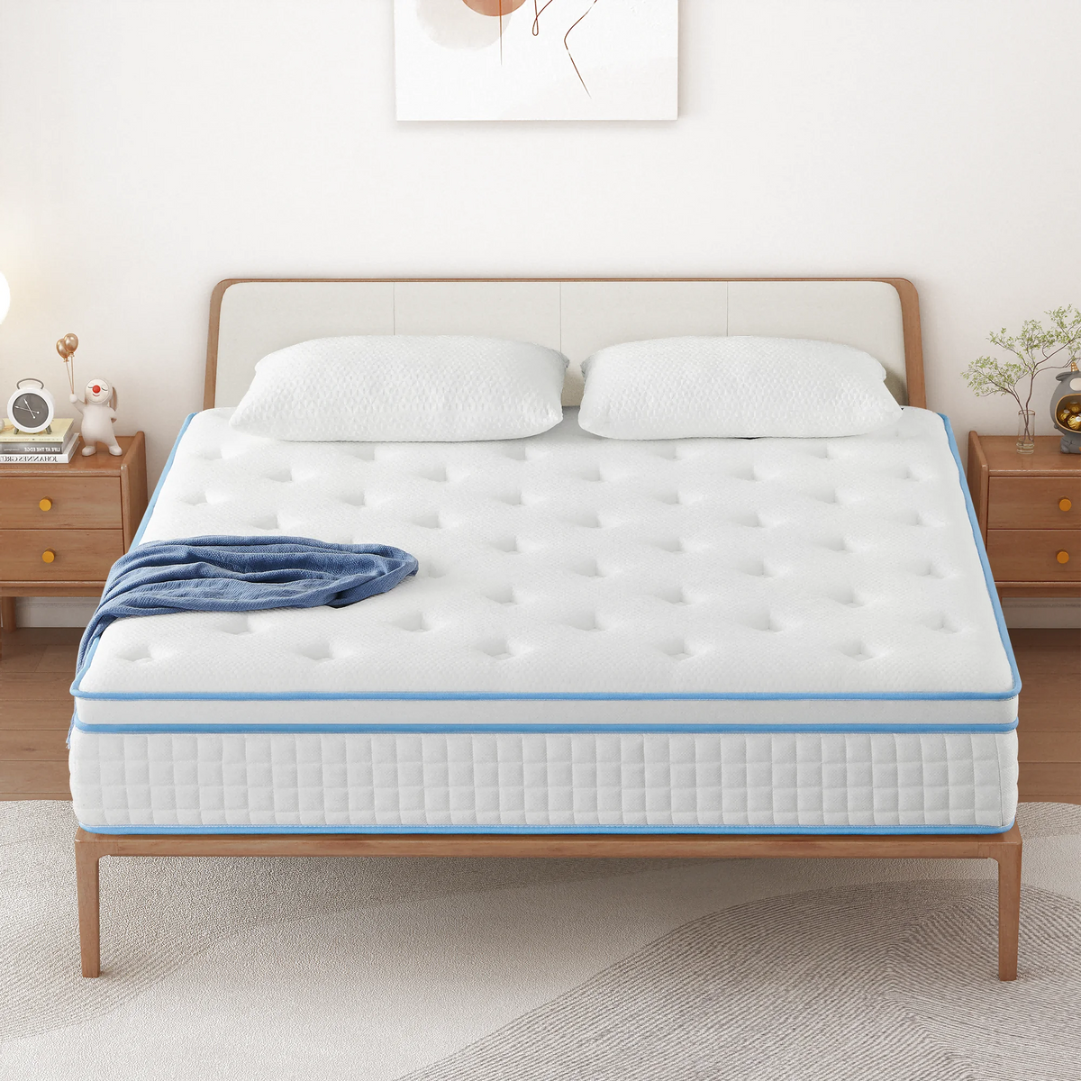 14 Inch Gel Memory Foam Innerspring Queen Mattress J488449