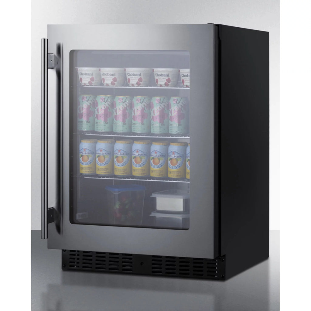 24" Wide 3.25 Cu. Ft. Compact Freezerless Refrigerator - Stainless Steel G409