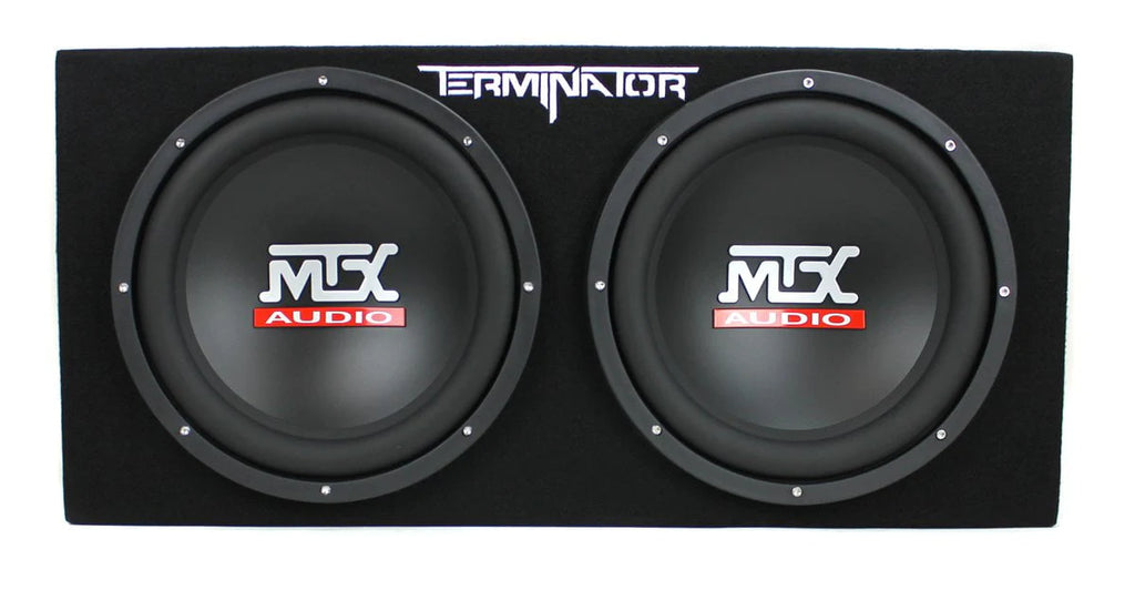 12 Dual Loaded Car Subwoofers + Box + Amp + Kit R844