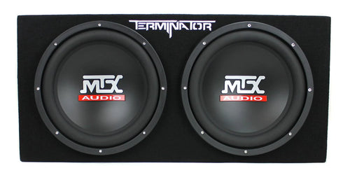 12 Dual Loaded Car Subwoofers + Box + Amp + Kit R844