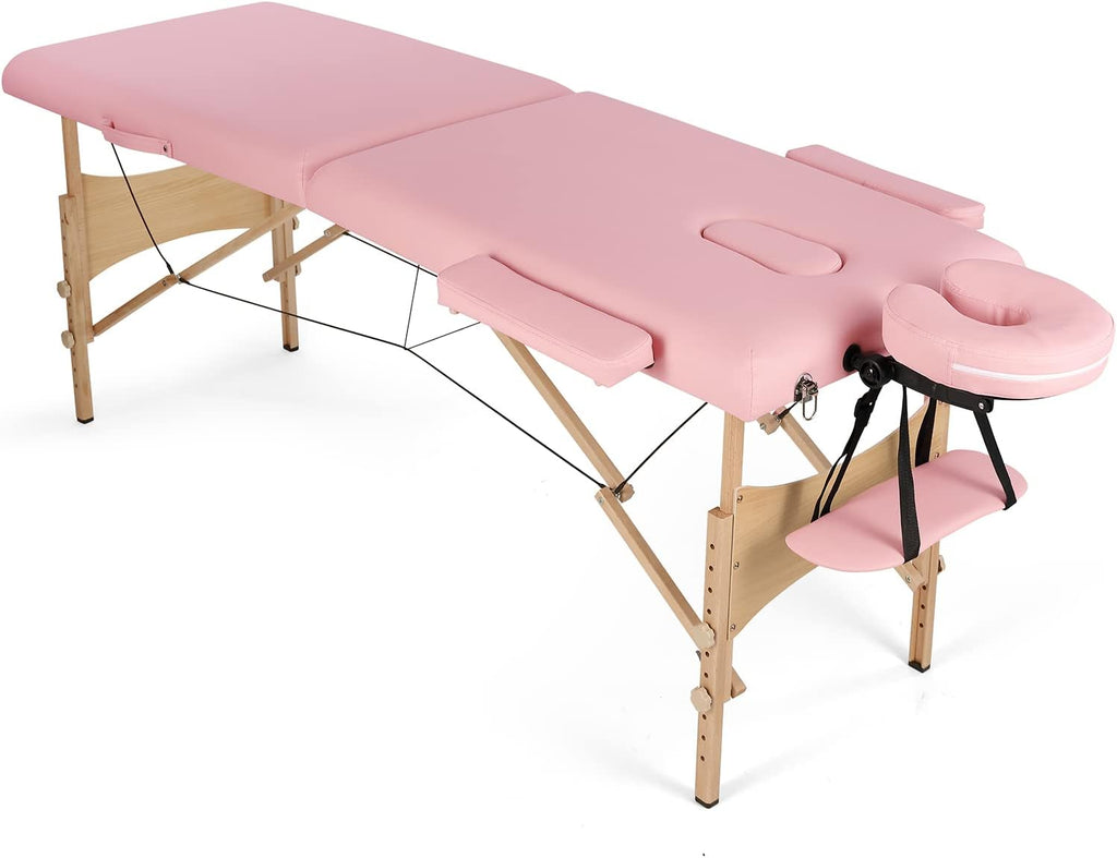 Black Adjustable Massage Table with Carrying Bag C6730