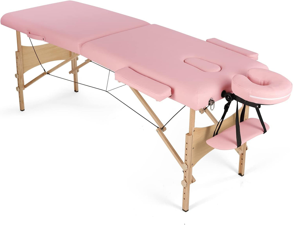 Black Adjustable Massage Table with Carrying Bag C6730